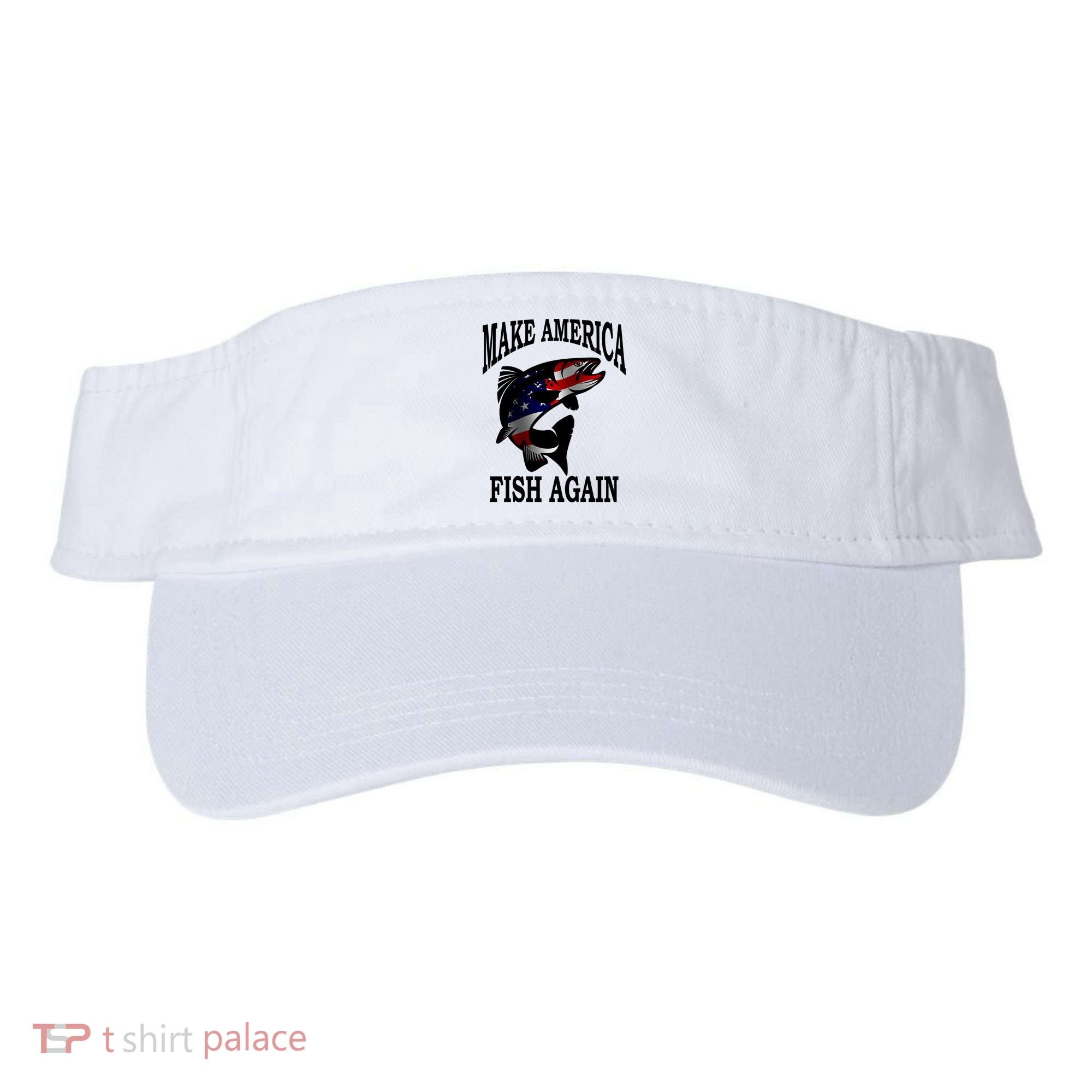 Make America Fish Again USA Fishing Gift Visor