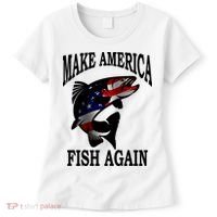 Make America Fish Again USA Fishing Gift Women's T-Shirt thumb 0