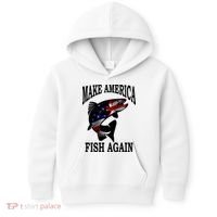 Make America Fish Again USA Fishing Gift Kids Hoodie thumb 0