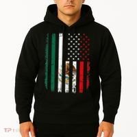 Mexican American Flag Mexican Roots Mexico America Hoodie thumb 2