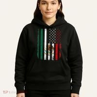 Mexican American Flag Mexican Roots Mexico America Hoodie thumb 5