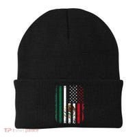 Mexican American Flag Mexican Roots Mexico America Beanie thumb 0