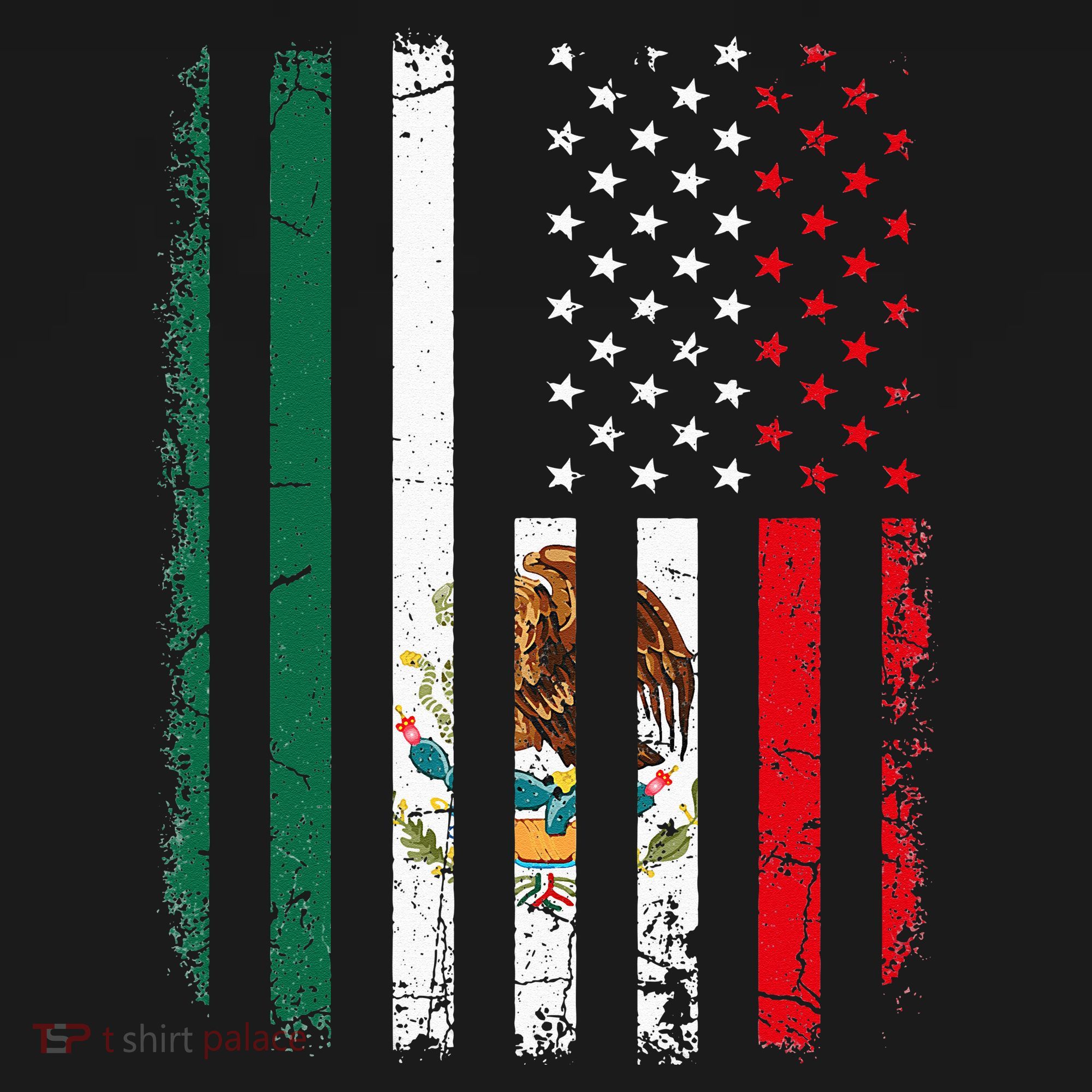 Mexican American Flag Mexican Roots Mexico America Mousepad