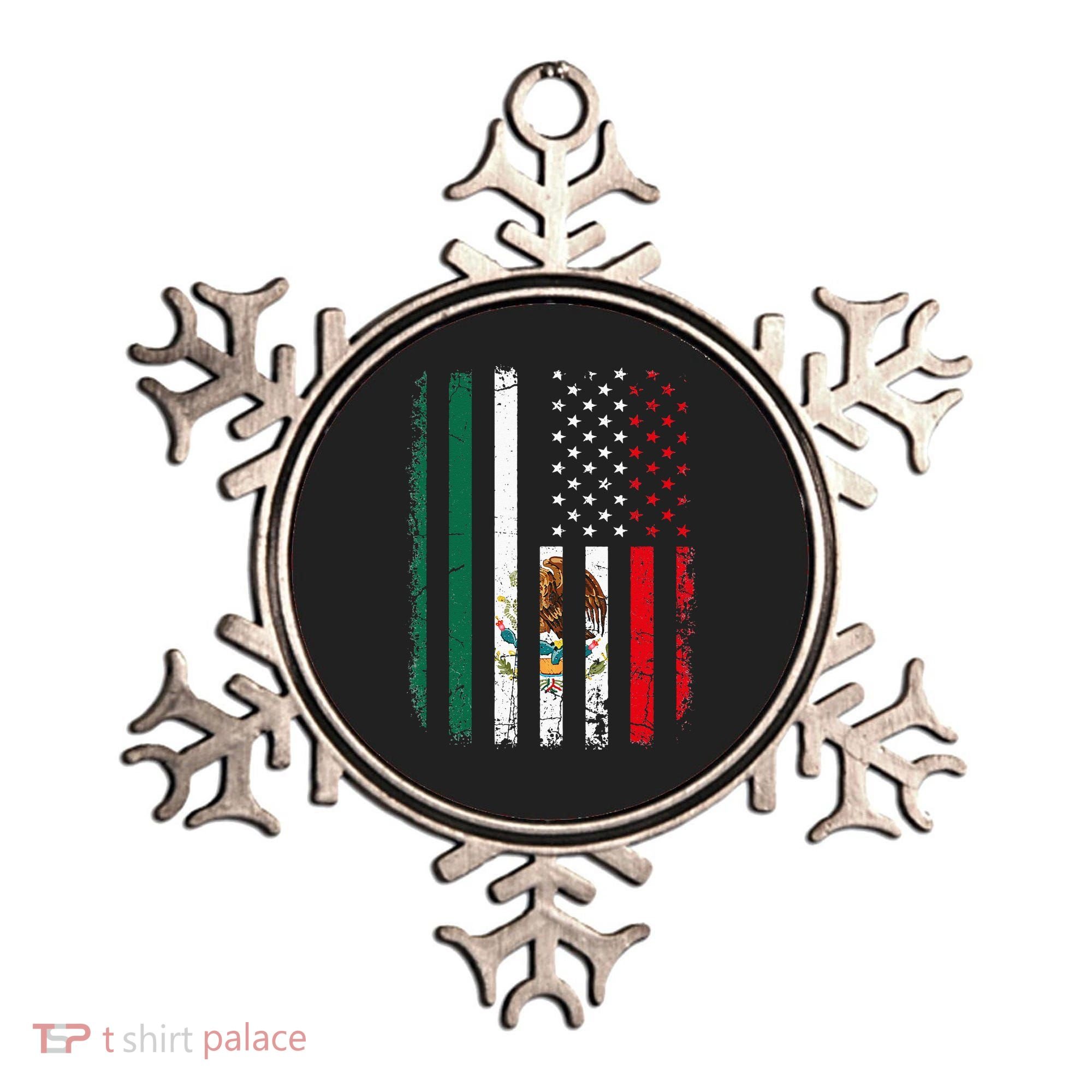Mexican American Flag Mexican Roots Mexico America Ornament