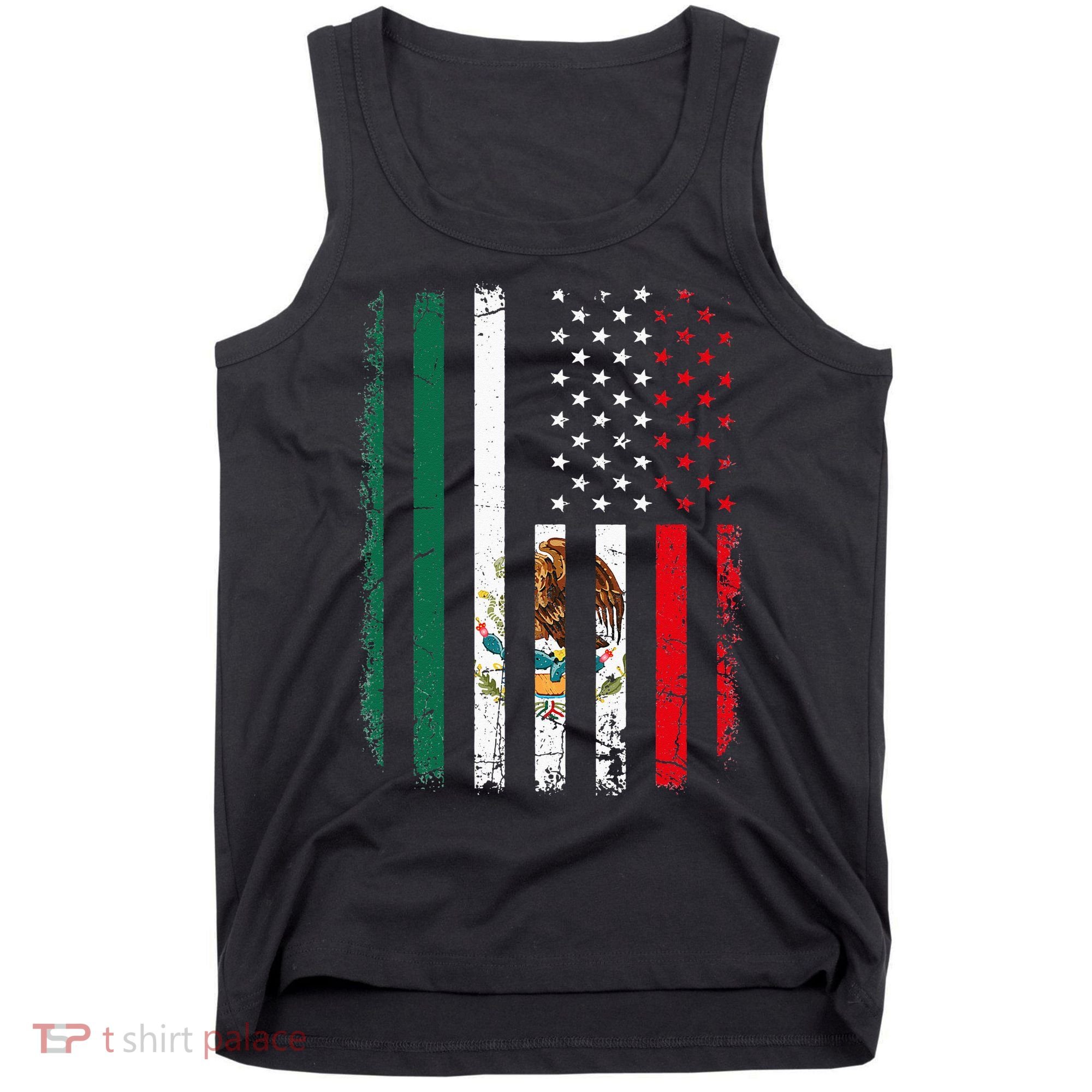 Mexican American Flag Mexican Roots Mexico America Tank Top