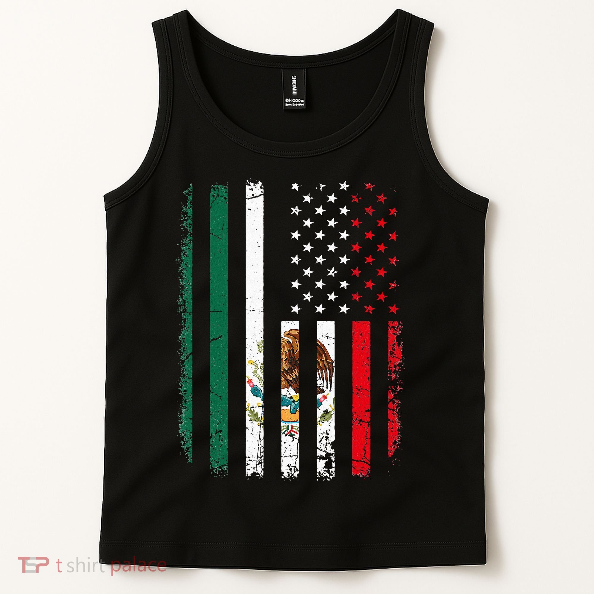 Mexican American Flag Mexican Roots Mexico America Tank Top