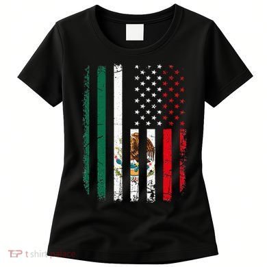 Mexican American Flag Mexican Roots Mexico America Women's T-Shirt
