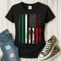 Mexican American Flag Mexican Roots Mexico America Women's T-Shirt thumb 3