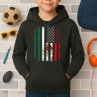 Mexican American Flag Mexican Roots Mexico America Kids Hoodie thumb 2
