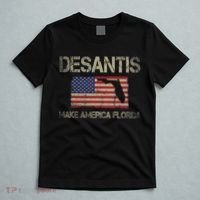 Make America Florida, DeSantis 2024 Election Vintage US Flag T-Shirt thumb 5