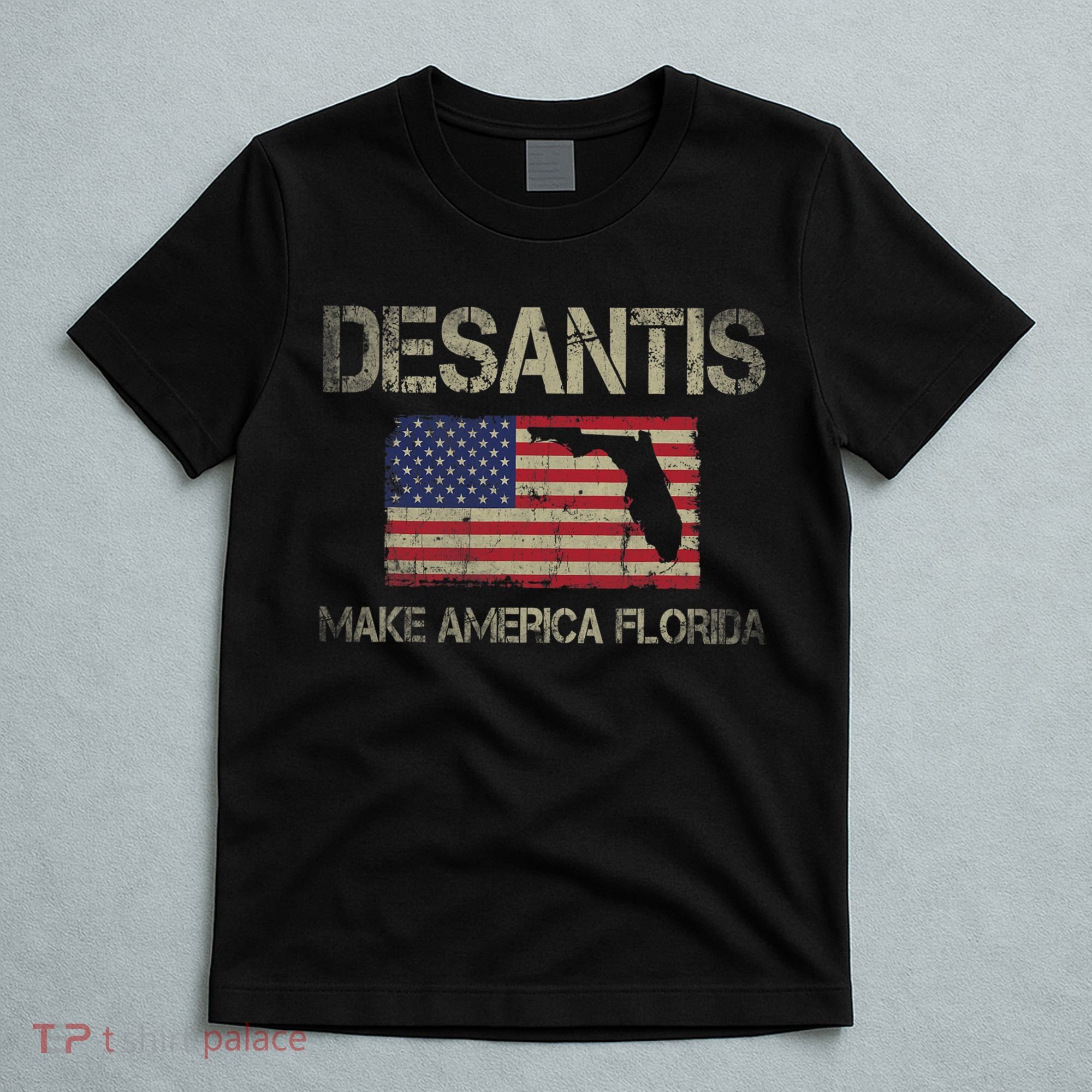 Make America Florida, DeSantis 2024 Election Vintage US Flag T-Shirt