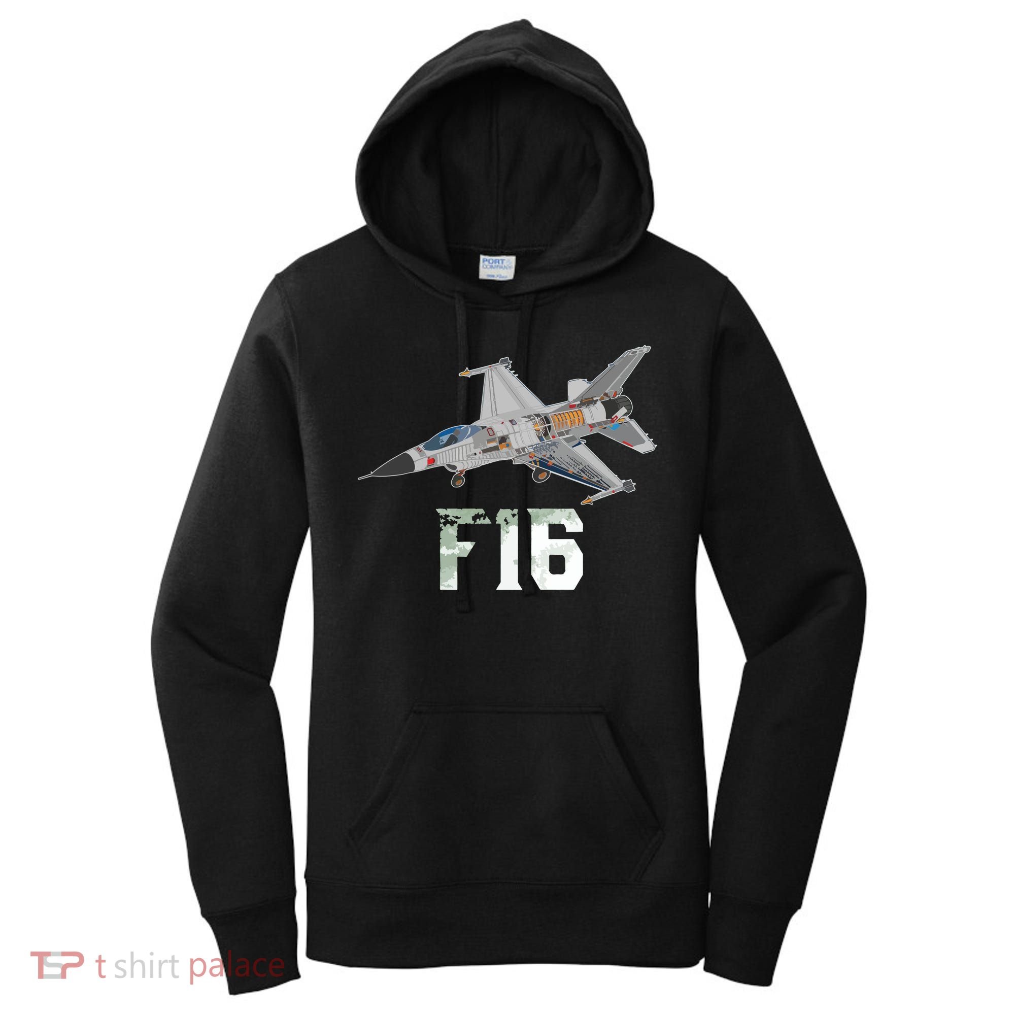 Military Aircraft F16 Falcon Pilot Gifts Women's Hoodie