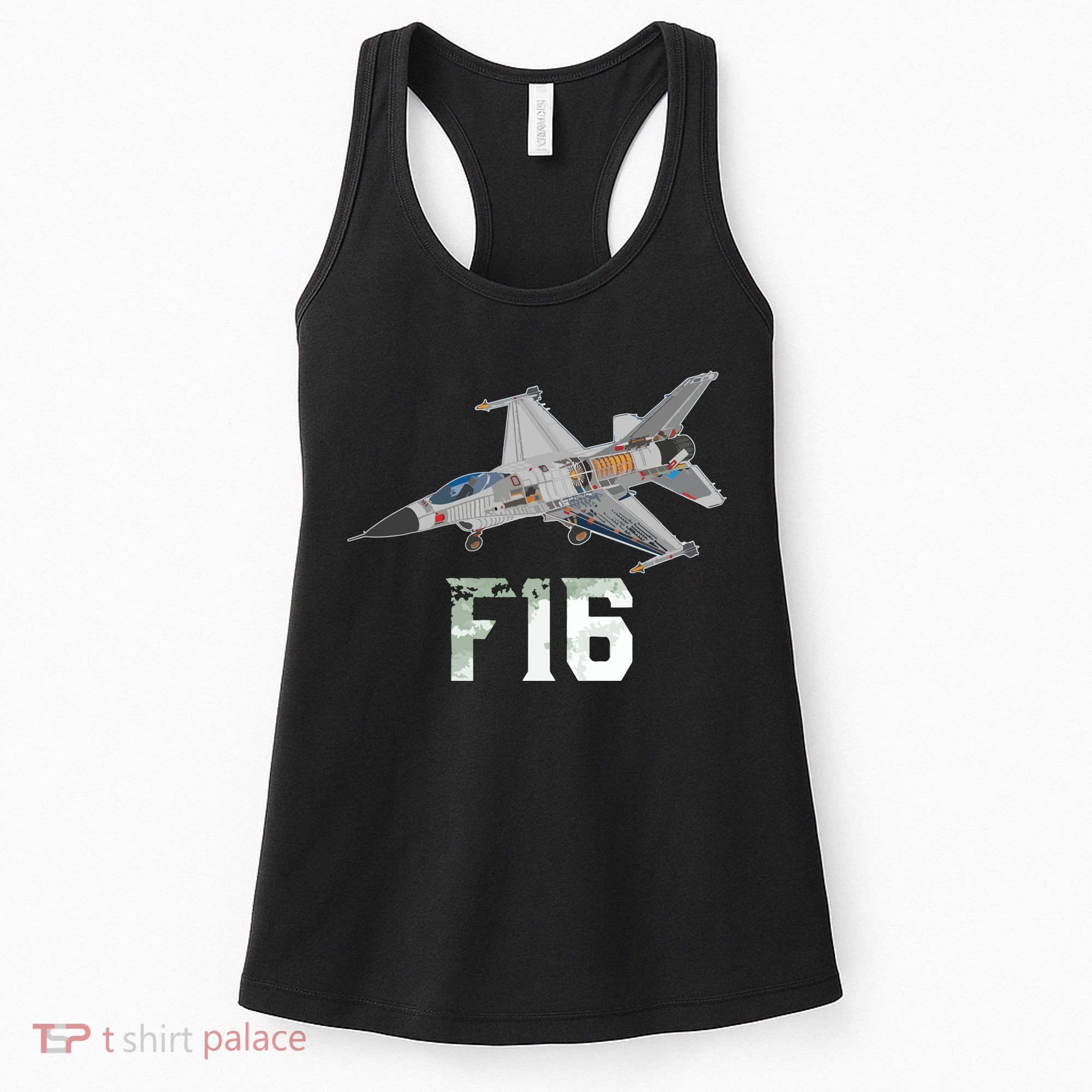 Military Aircraft F16 Falcon Pilot Gifts Women's Tank Top