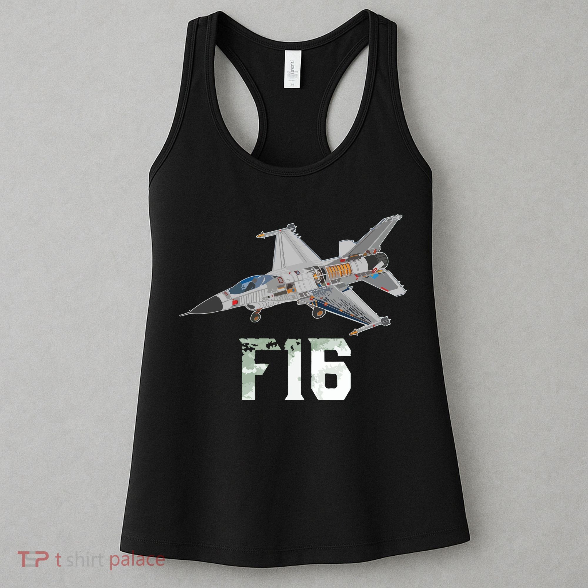 Military Aircraft F16 Falcon Pilot Gifts Women's Tank Top