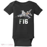 Military Aircraft F16 Falcon Pilot Gifts Baby Bodysuit thumb 0