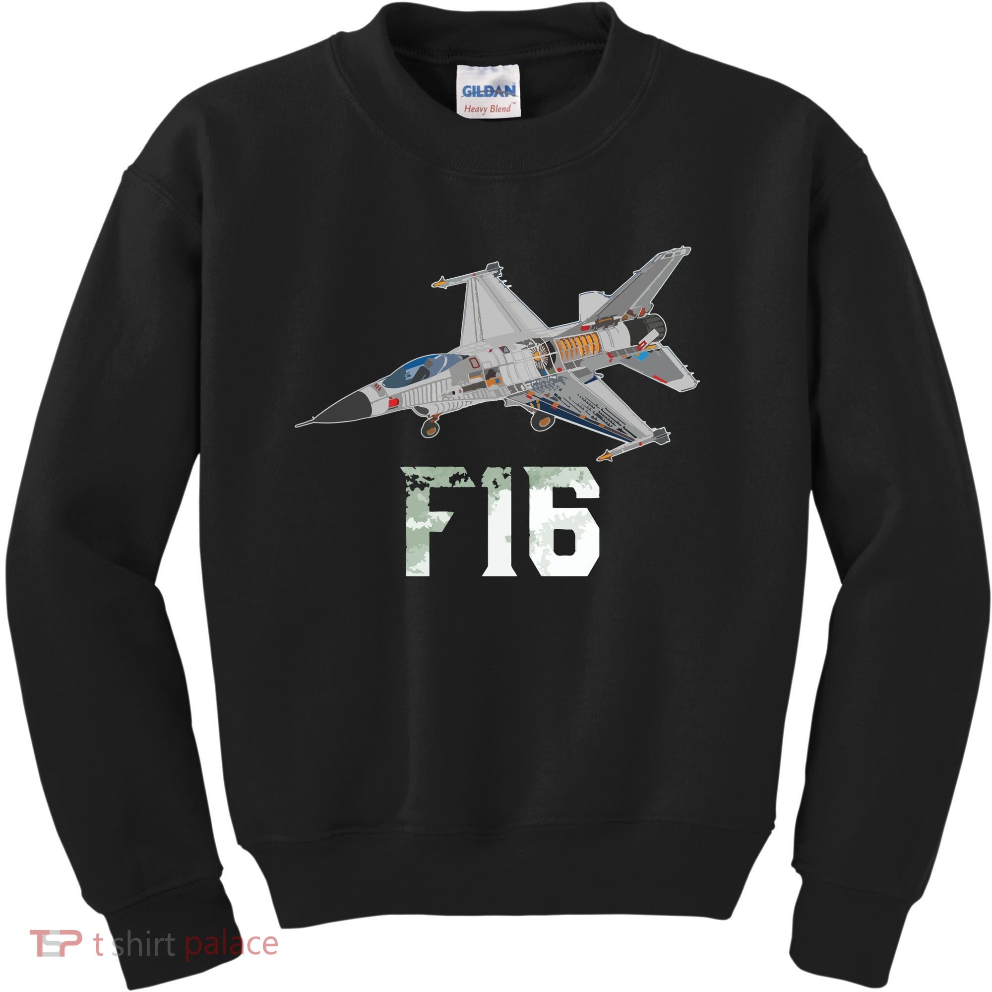 Military Aircraft F16 Falcon Pilot Gifts Kids Sweatshirt