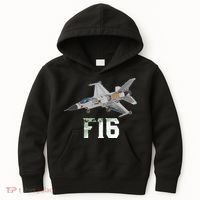 Military Aircraft F16 Falcon Pilot Gifts Kids Hoodie thumb 0