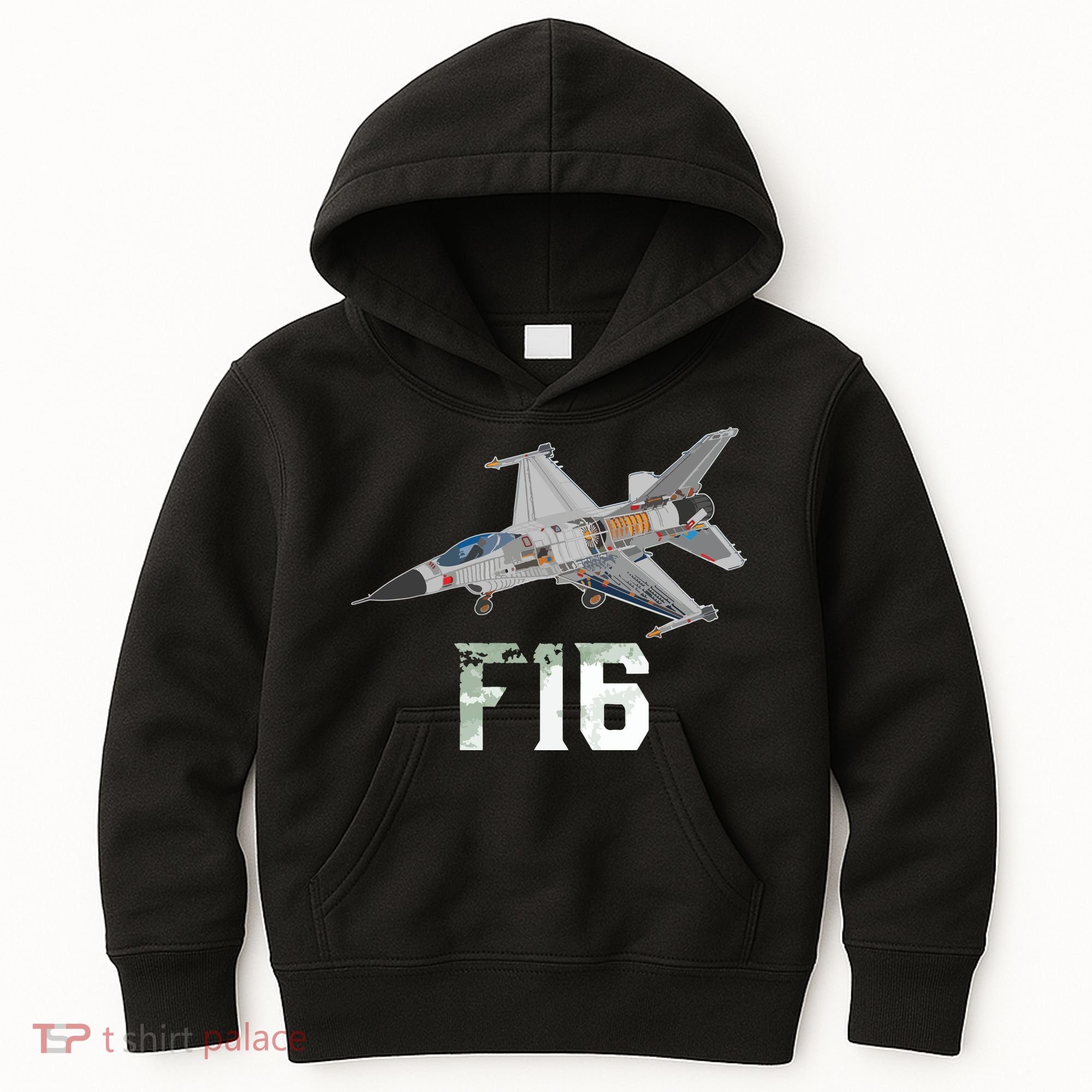 Military Aircraft F16 Falcon Pilot Gifts Kids Hoodie