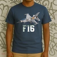 Military Aircraft F16 Falcon Pilot Gifts T-Shirt thumb 3
