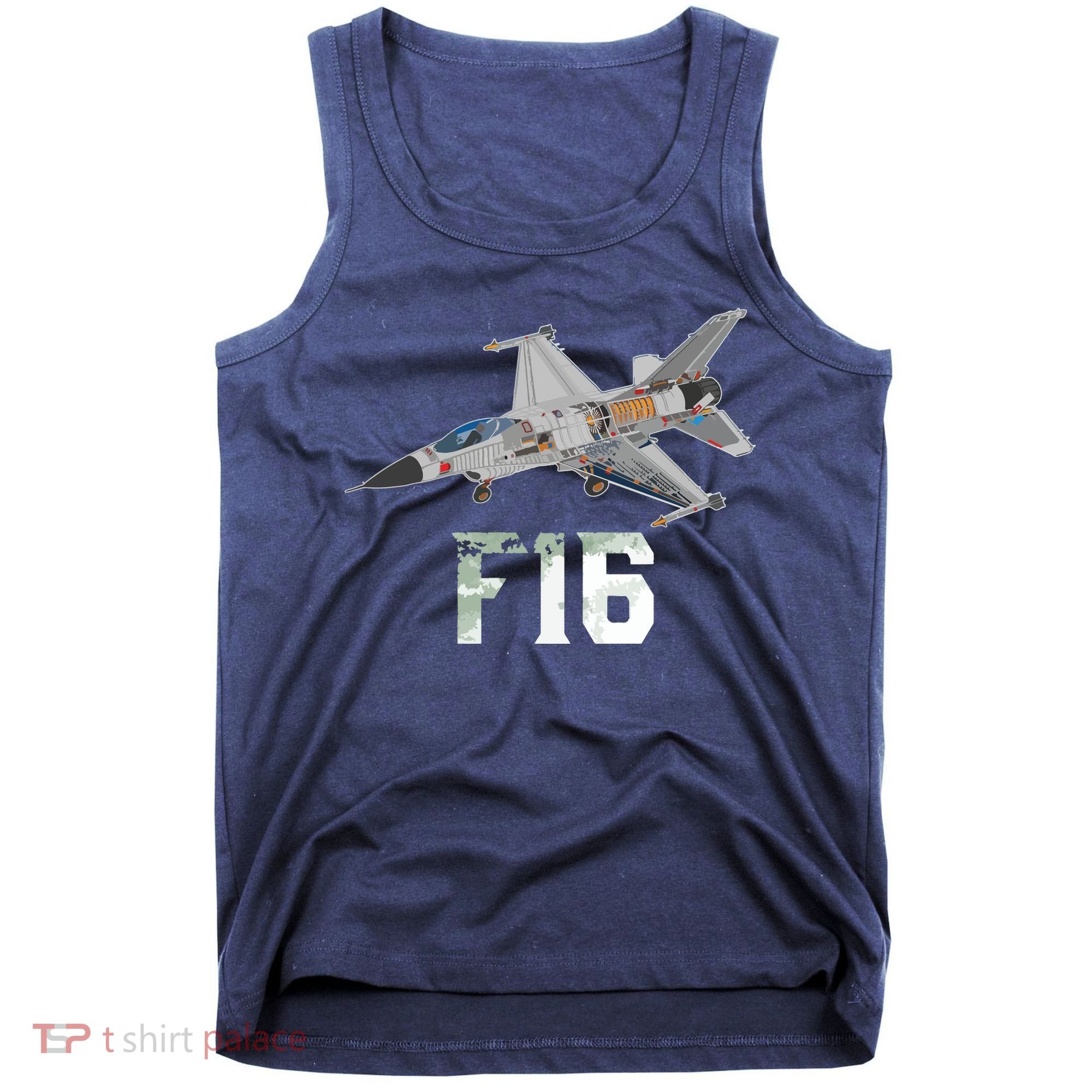 Military Aircraft F16 Falcon Pilot Gifts Tank Top