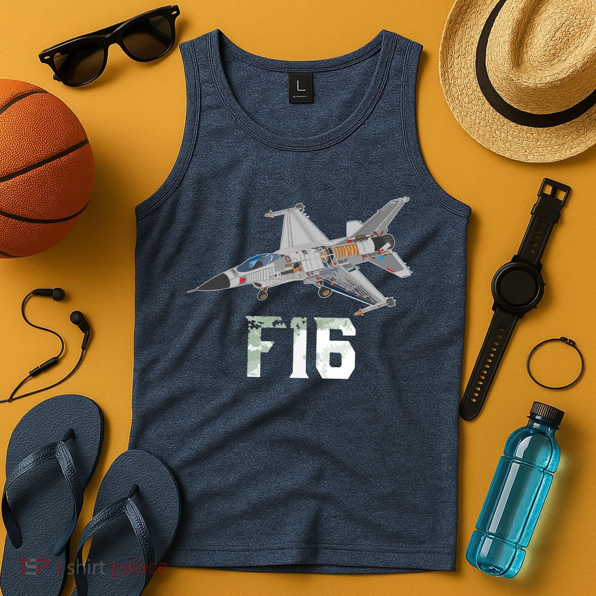 Military Aircraft F16 Falcon Pilot Gifts Tank Top