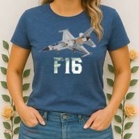 Military Aircraft F16 Falcon Pilot Gifts Women's T-Shirt thumb 2