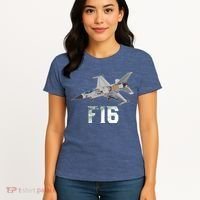 Military Aircraft F16 Falcon Pilot Gifts Women's T-Shirt thumb 4