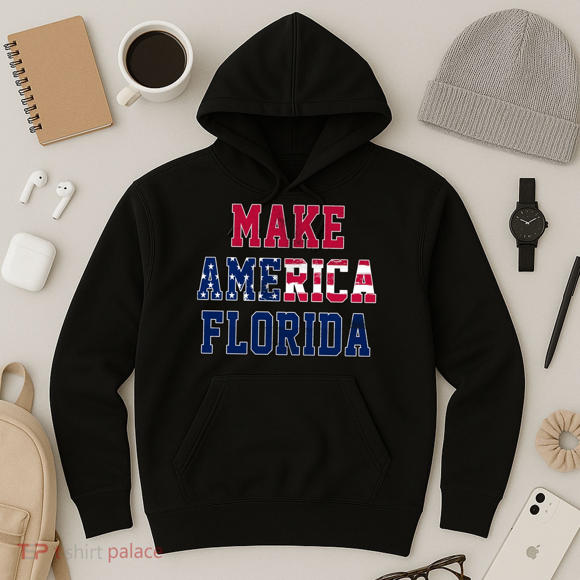 Make America Florida, Desantis 2024 Election Funny Sarcastic Hoodie