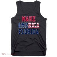 Make America Florida, Desantis 2024 Election Funny Sarcastic Tank Top thumb 0