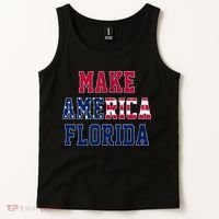 Make America Florida, Desantis 2024 Election Funny Sarcastic Tank Top thumb 2