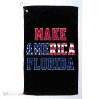 Make America Florida, Desantis 2024 Election Funny Sarcastic Golf Towel thumb 0