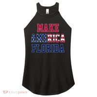 Make America Florida, Desantis 2024 Election Funny Sarcastic Women's Perfect Tri Rocker Tank thumb 0