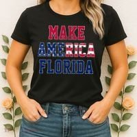 Make America Florida, Desantis 2024 Election Funny Sarcastic Women's T-Shirt thumb 2