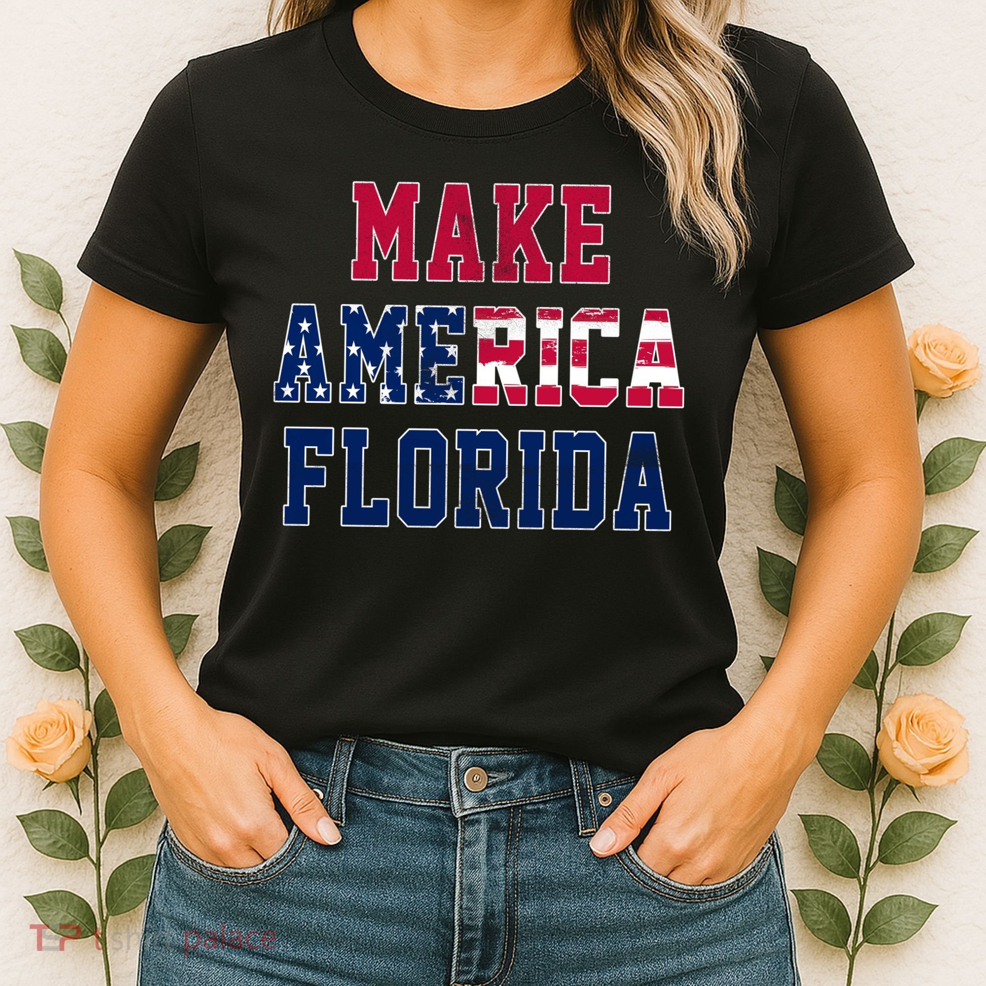 Make America Florida, Desantis 2024 Election Funny Sarcastic Women's T-Shirt