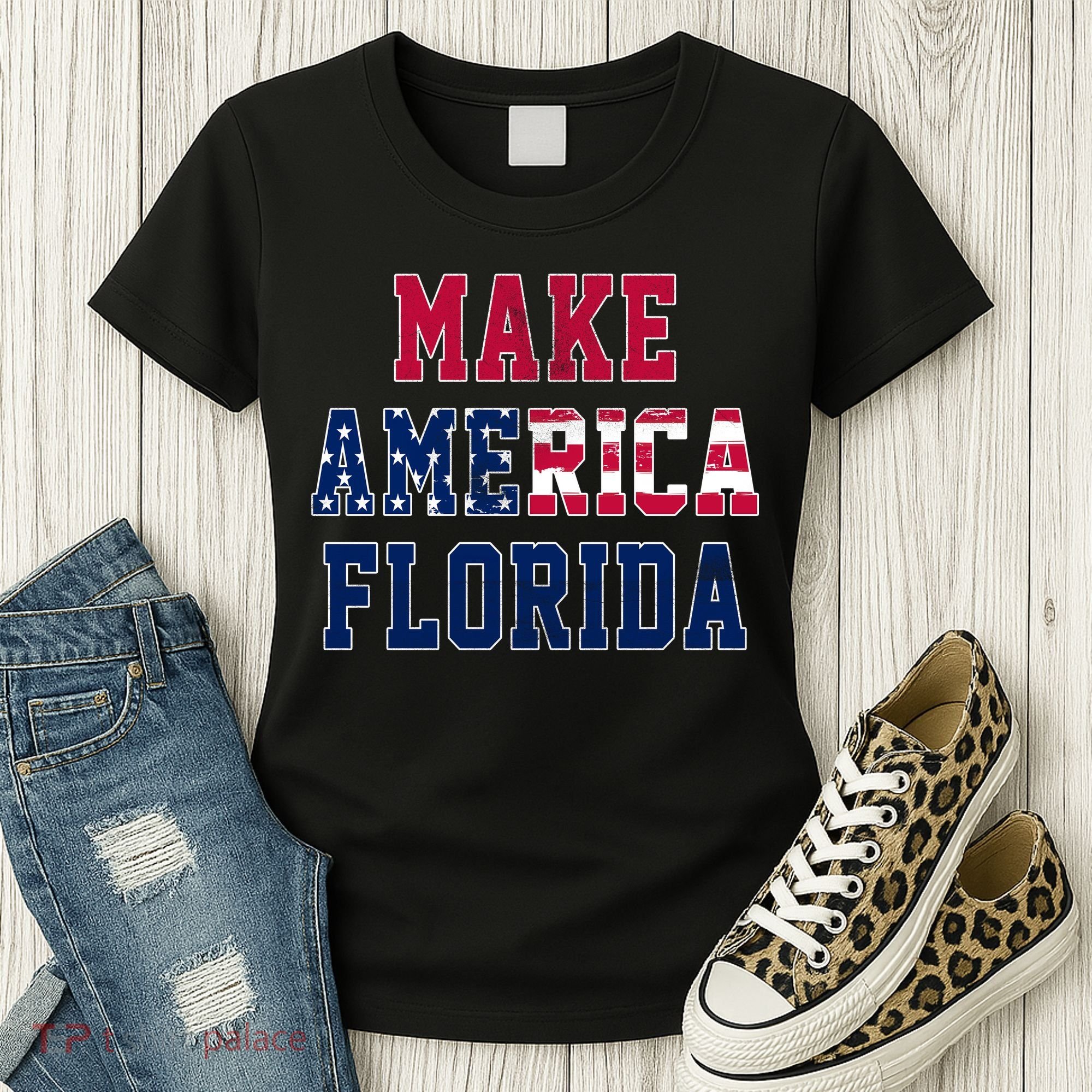 Make America Florida, Desantis 2024 Election Funny Sarcastic Women's T-Shirt
