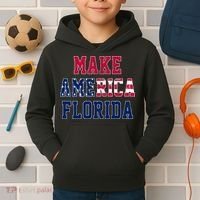 Make America Florida, Desantis 2024 Election Funny Sarcastic Kids Hoodie thumb 2