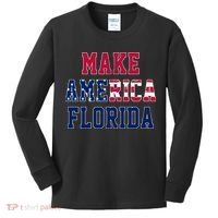 Make America Florida, Desantis 2024 Election Funny Sarcastic Kids Long Sleeve Shirt thumb 0