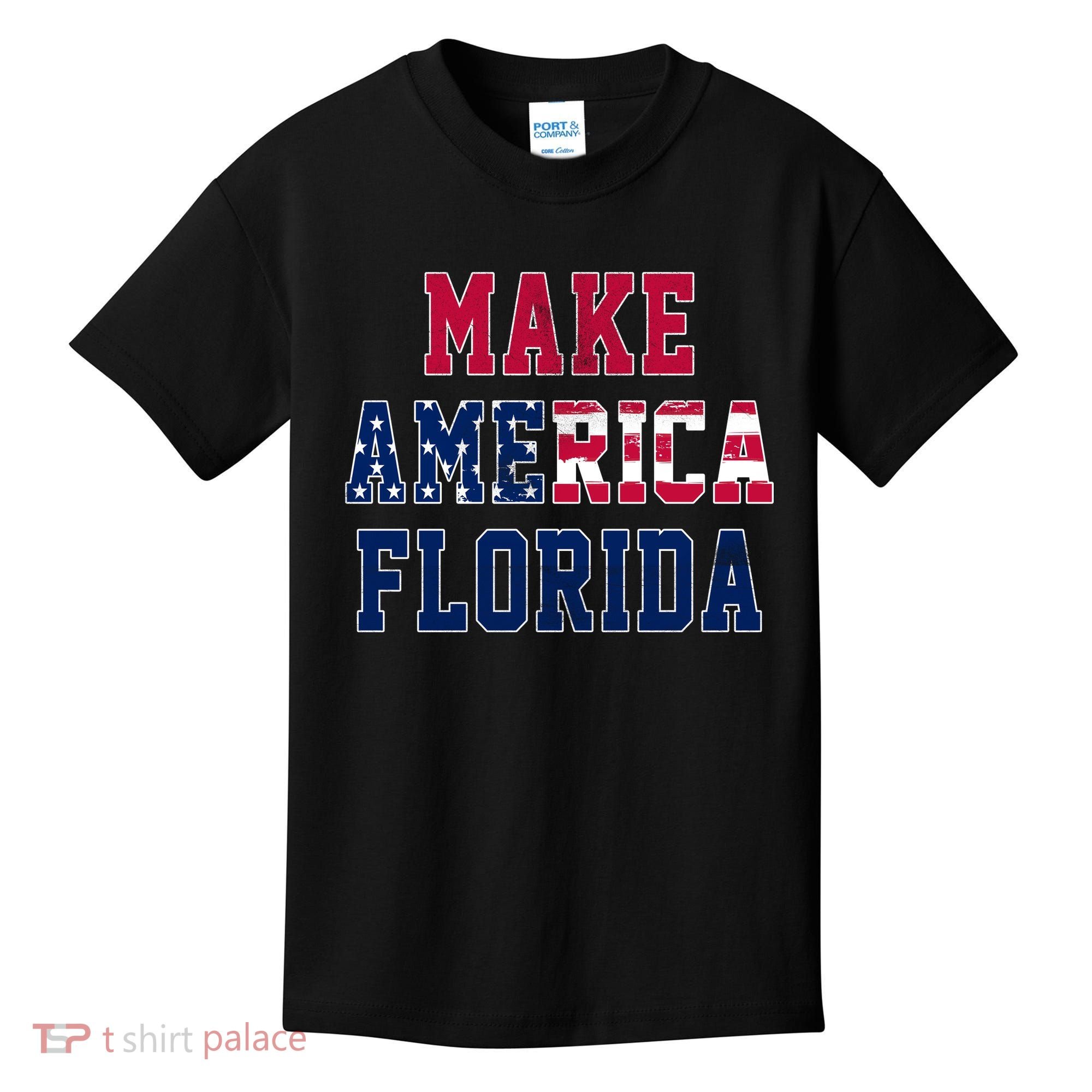 Make America Florida, Desantis 2024 Election Funny Sarcastic Kids T-Shirt
