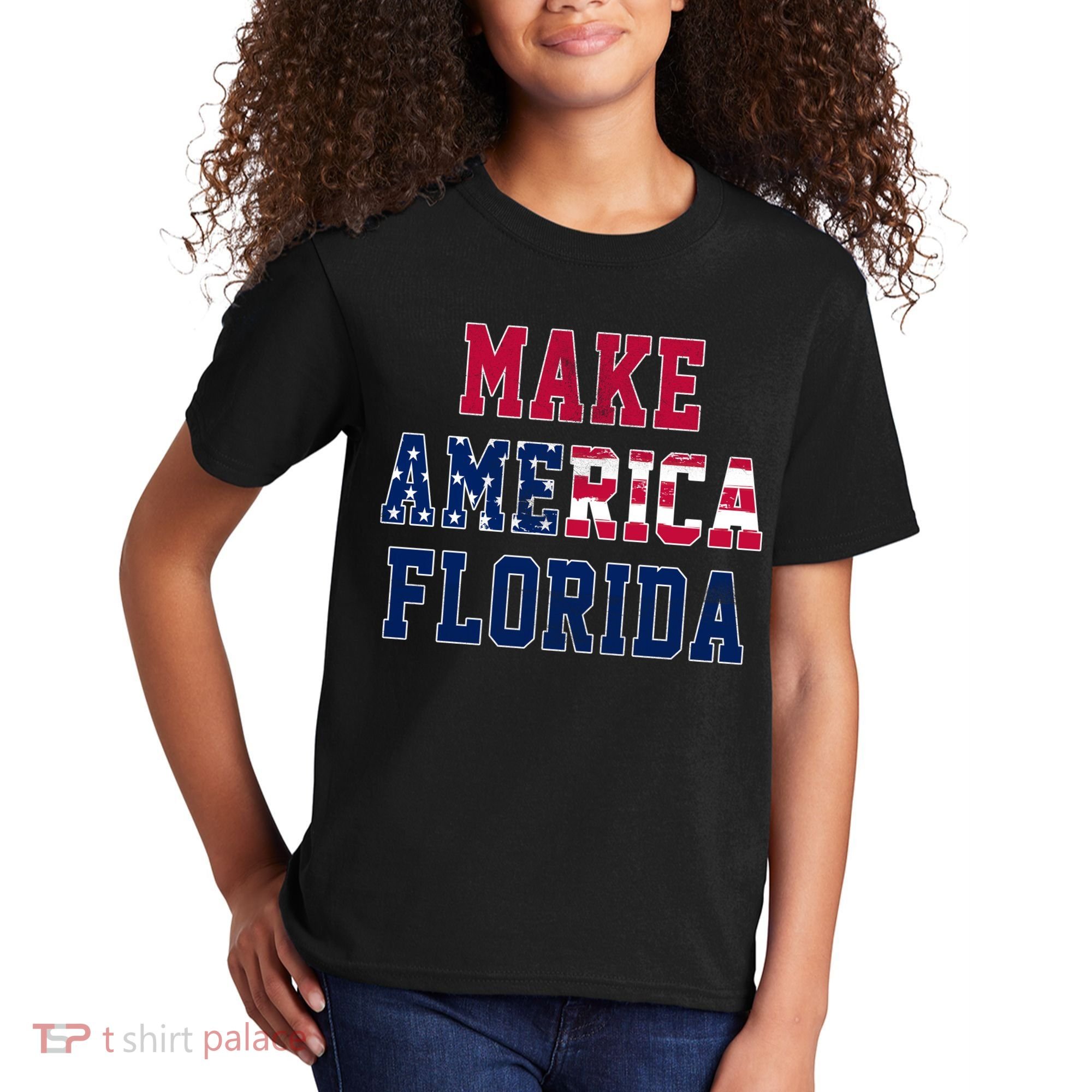 Make America Florida, Desantis 2024 Election Funny Sarcastic Kids T-Shirt