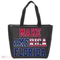 Make America Florida, Desantis 2024 Election Funny Sarcastic Tote Bag thumb 0