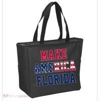 Make America Florida, Desantis 2024 Election Funny Sarcastic Tote Bag thumb 2