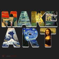 MAKE ART Funny Artist Artistic Humor Famous Paintings Women's Sweatshirt thumb 2