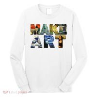 MAKE ART Funny Artist Artistic Humor Famous Paintings Long Sleeve Shirt thumb 0