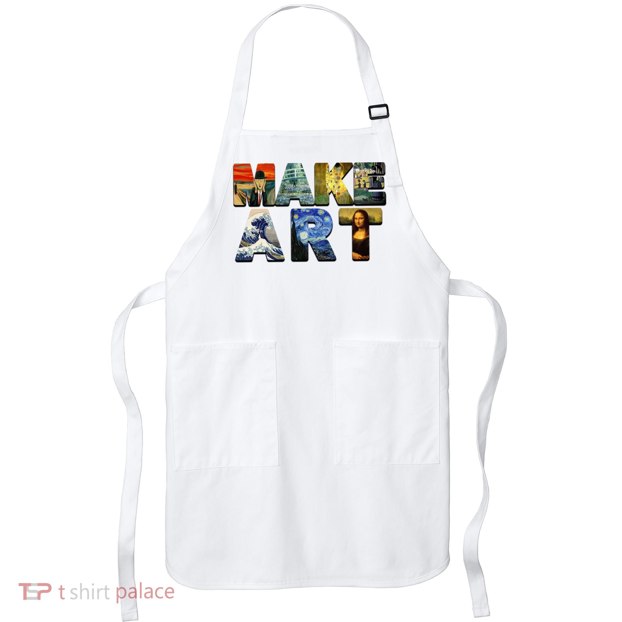MAKE ART Funny Artist Artistic Humor Famous Paintings Apron