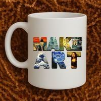 MAKE ART Funny Artist Artistic Humor Famous Paintings Coffee Mug thumb 2