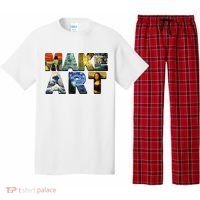 MAKE ART Funny Artist Artistic Humor Famous Paintings Pajama Set thumb 0