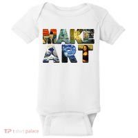MAKE ART Funny Artist Artistic Humor Famous Paintings Baby Bodysuit thumb 0