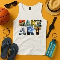 MAKE ART Funny Artist Artistic Humor Famous Paintings Tank Top thumb 4