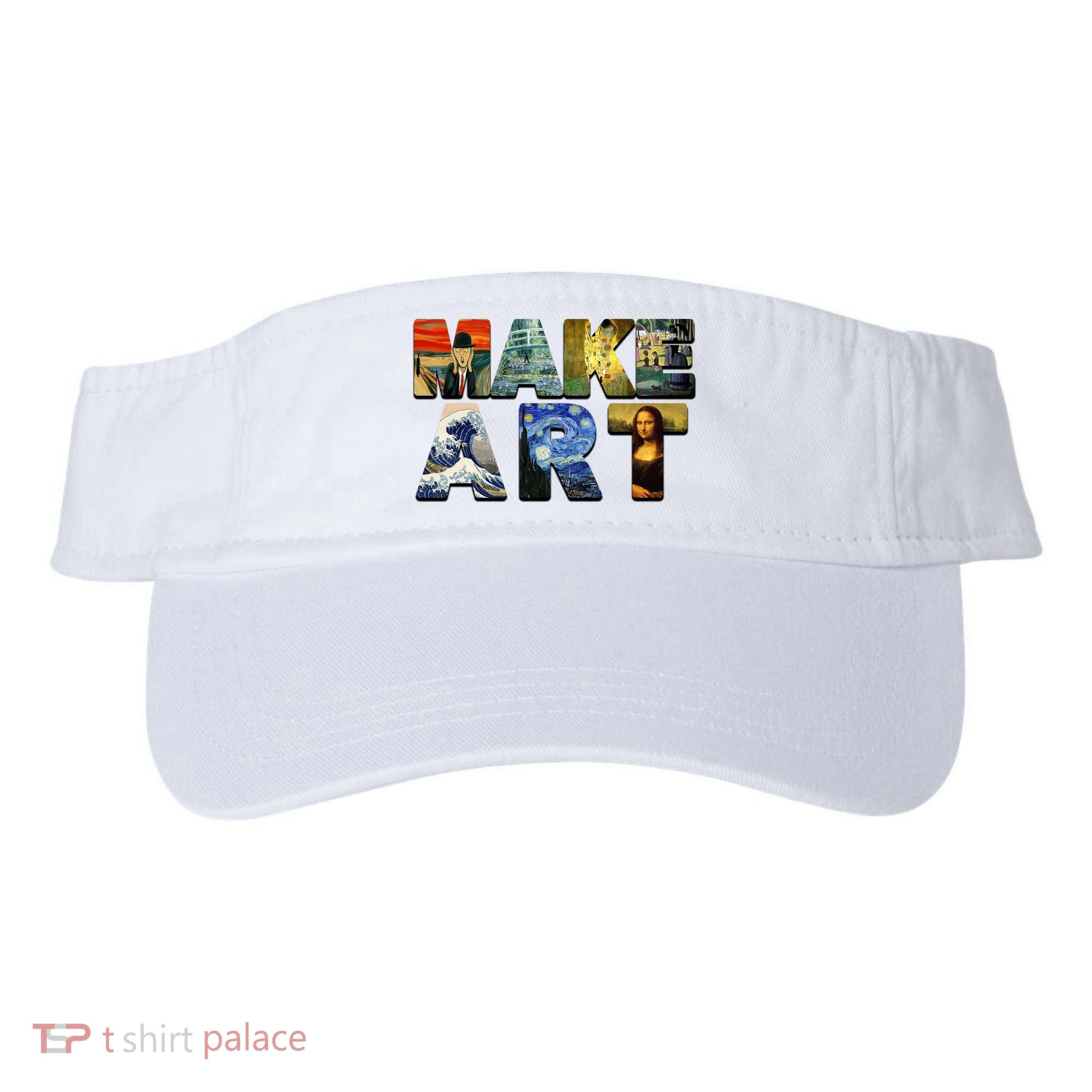MAKE ART Funny Artist Artistic Humor Famous Paintings Visor