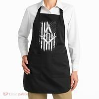 Masonic American Flag Square And Compass Freemason Apron thumb 2